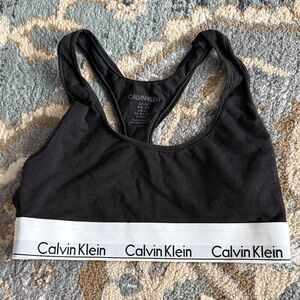 Calvin Klein Black and White Sports Bra